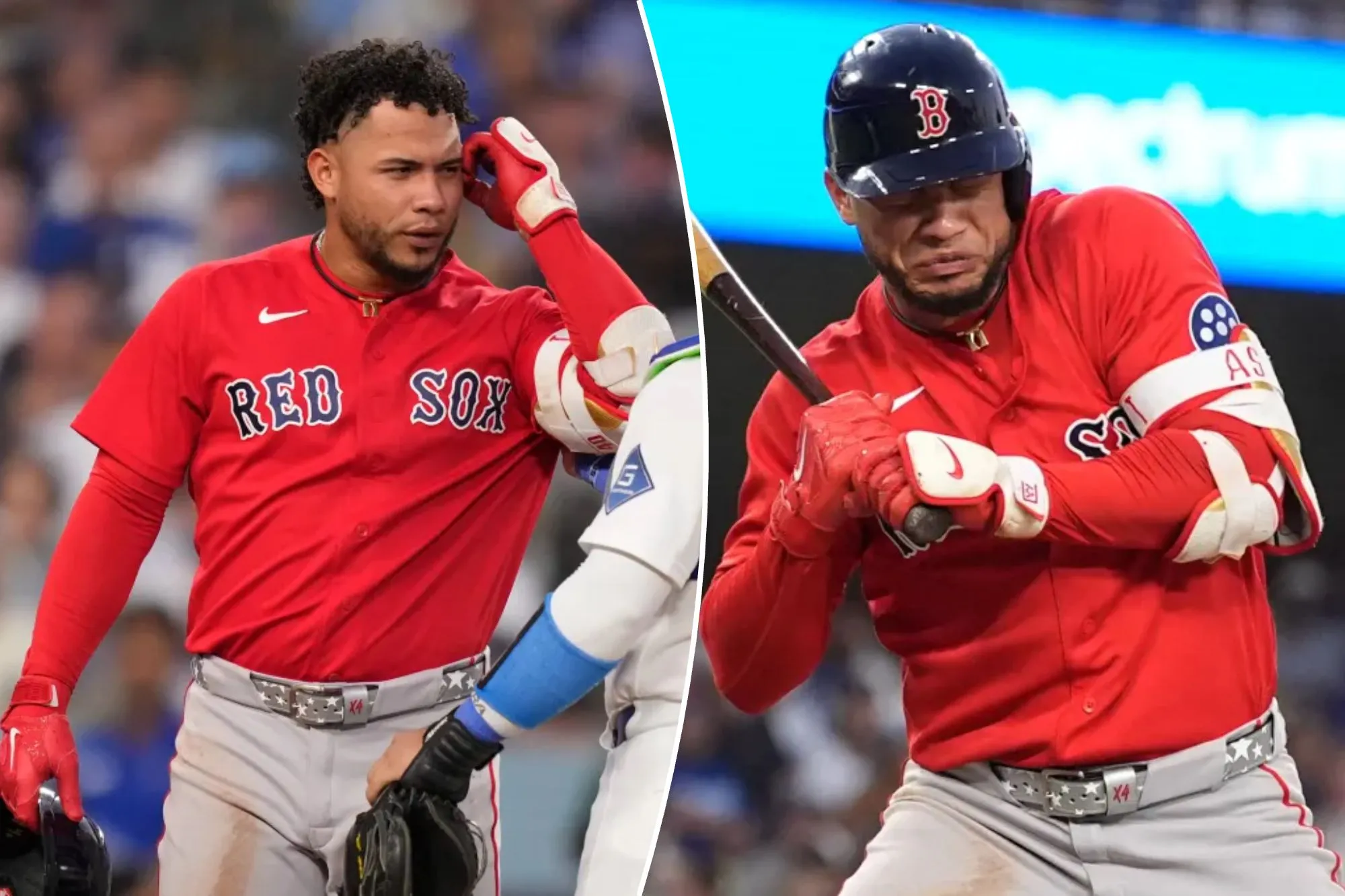 Dodgers pitcher drills Red Sox star Willson Contreras in head, knocks him from game