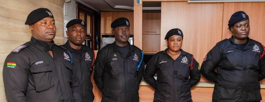 IGP promotes five police officers over Kwafokrom GOIL robbery arrest
