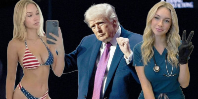 (VIDEO) Muškarci odlepili za seksi trampovkom, a onda... Svet zgrožen nakon jezive istine koja je isplivala - evo ko se krije iza "lepotice"