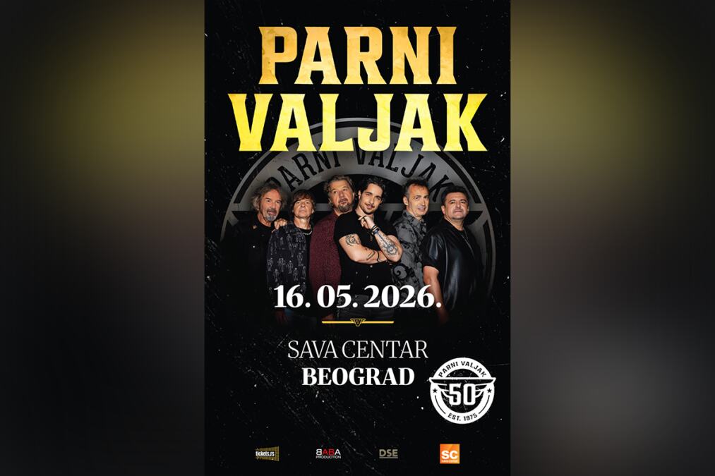 PARNI VALJAK PREDSTAVLJA NOVI SINGL “DANAS NISAM SVOJ” SA PORINOM NAGRAĐENOG ALBUMA GODINE
VELIKI KONCERT U SAVA CENTRU 16. MAJA SKORO RASPRODAT