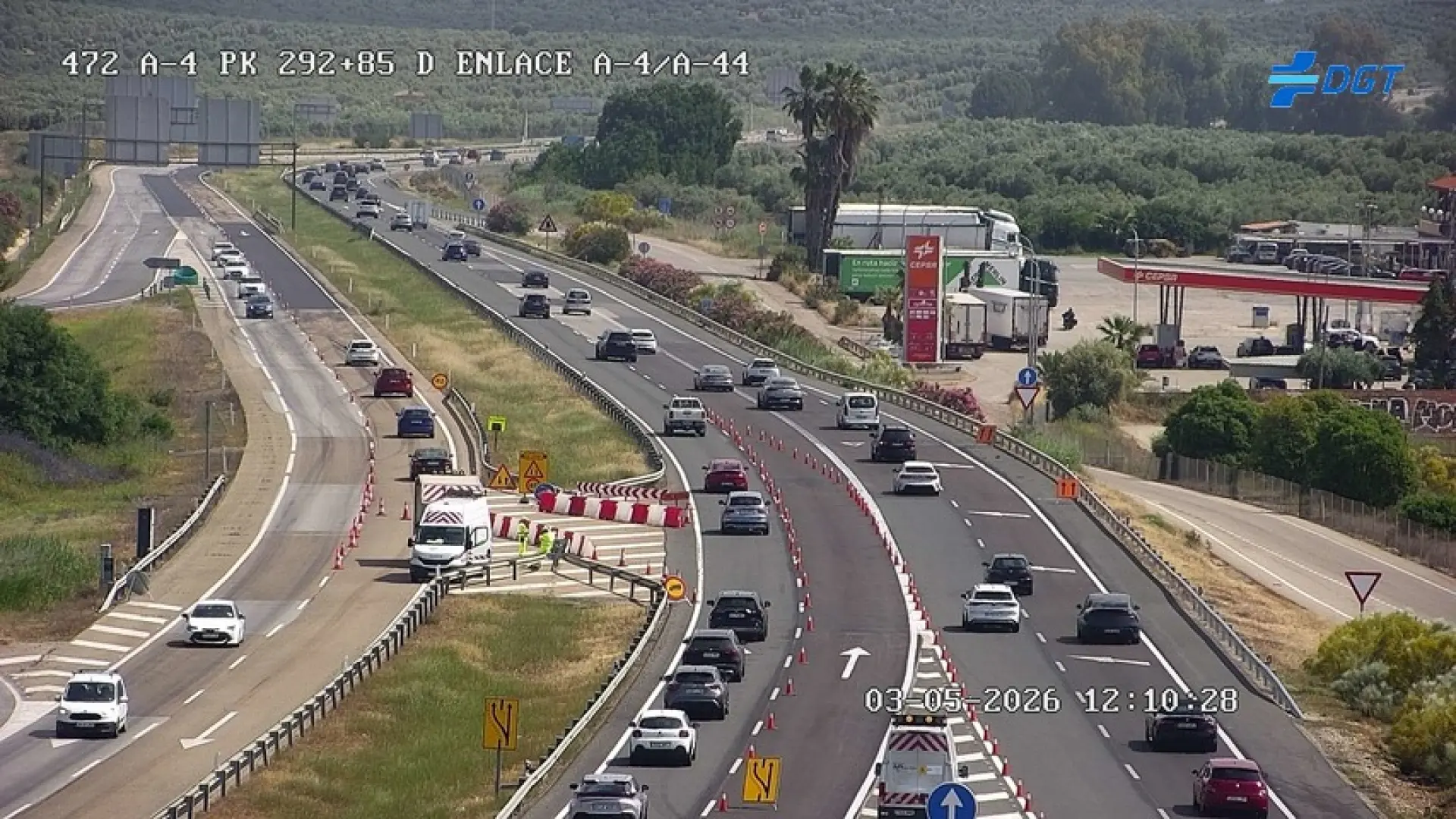  El tráfico lento empieza a notarse en las carreteras con destino Madrid en el retorno del puente 
