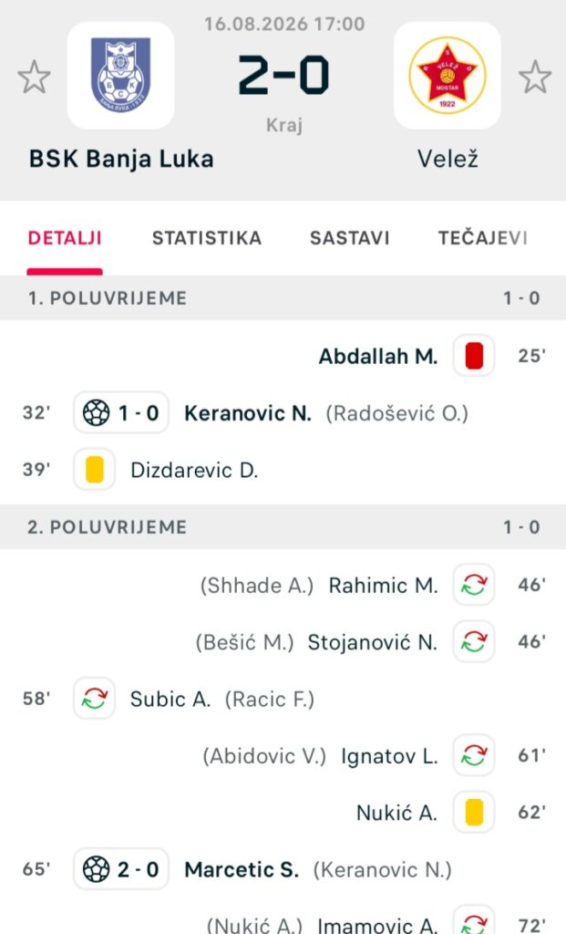 Nedim Keranović igrač utakmice