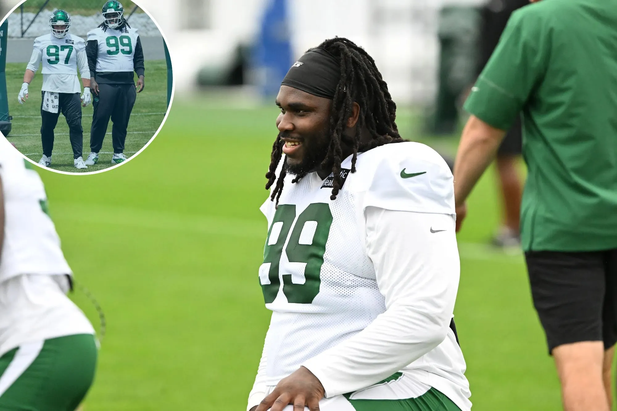 T’Vondre Sweat could be best of both worlds for Jets as 366-pound lineman makes training camp debut