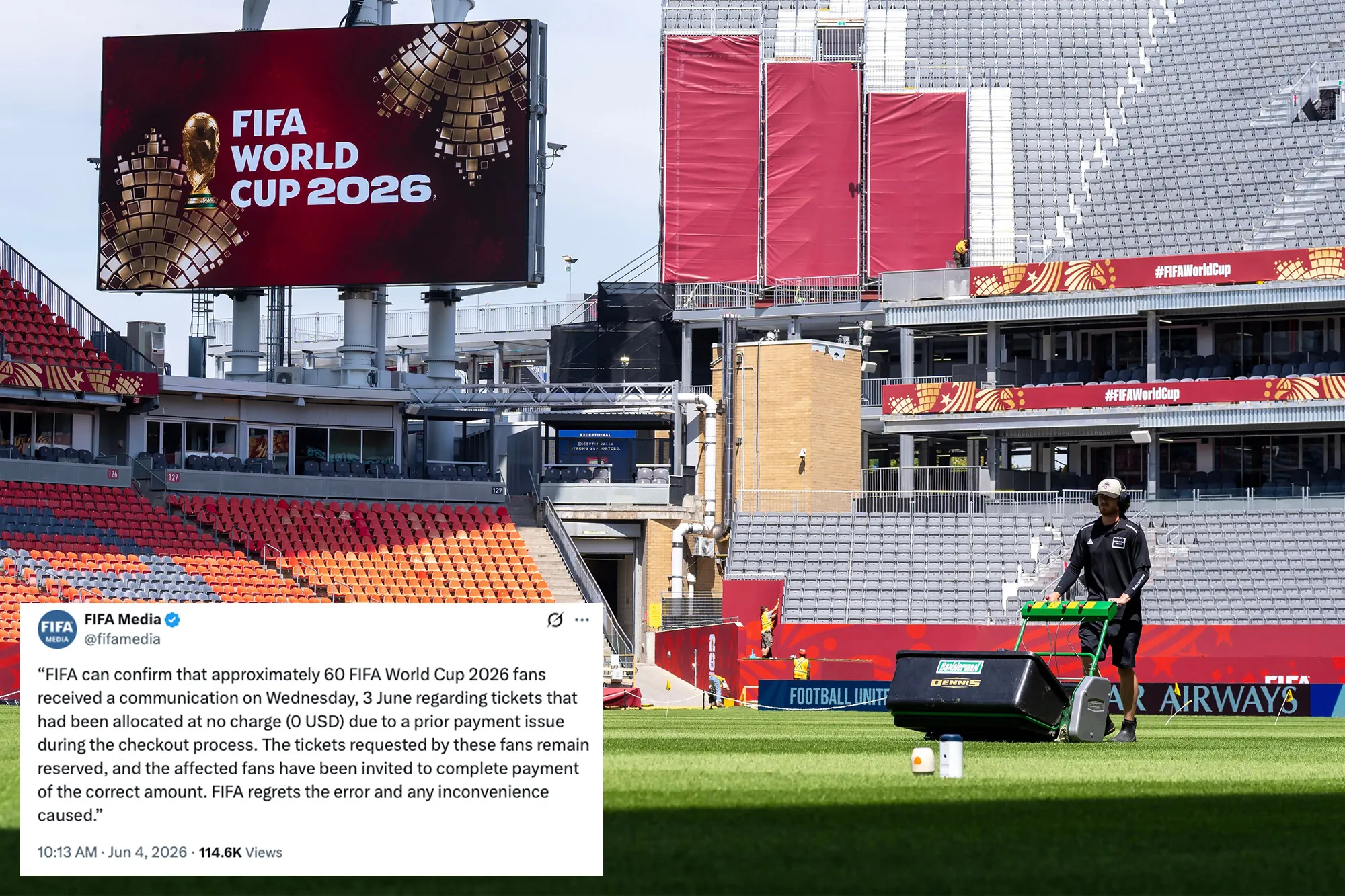 FIFA accidentally sold free 2026 World Cup tickets to 60 fans, now they’re asking them to pay up