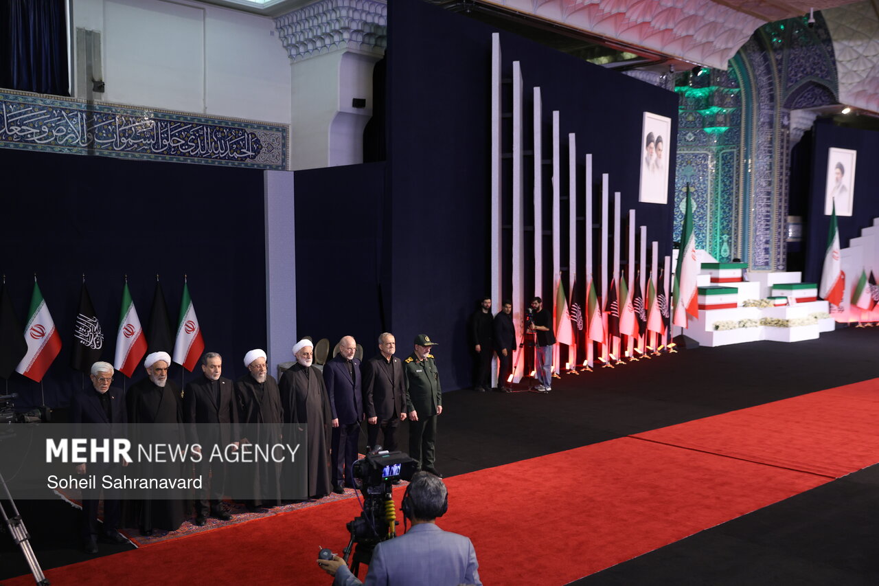 Funeral ceremony for martyr Leader Ayatollah Khamenei officially begins