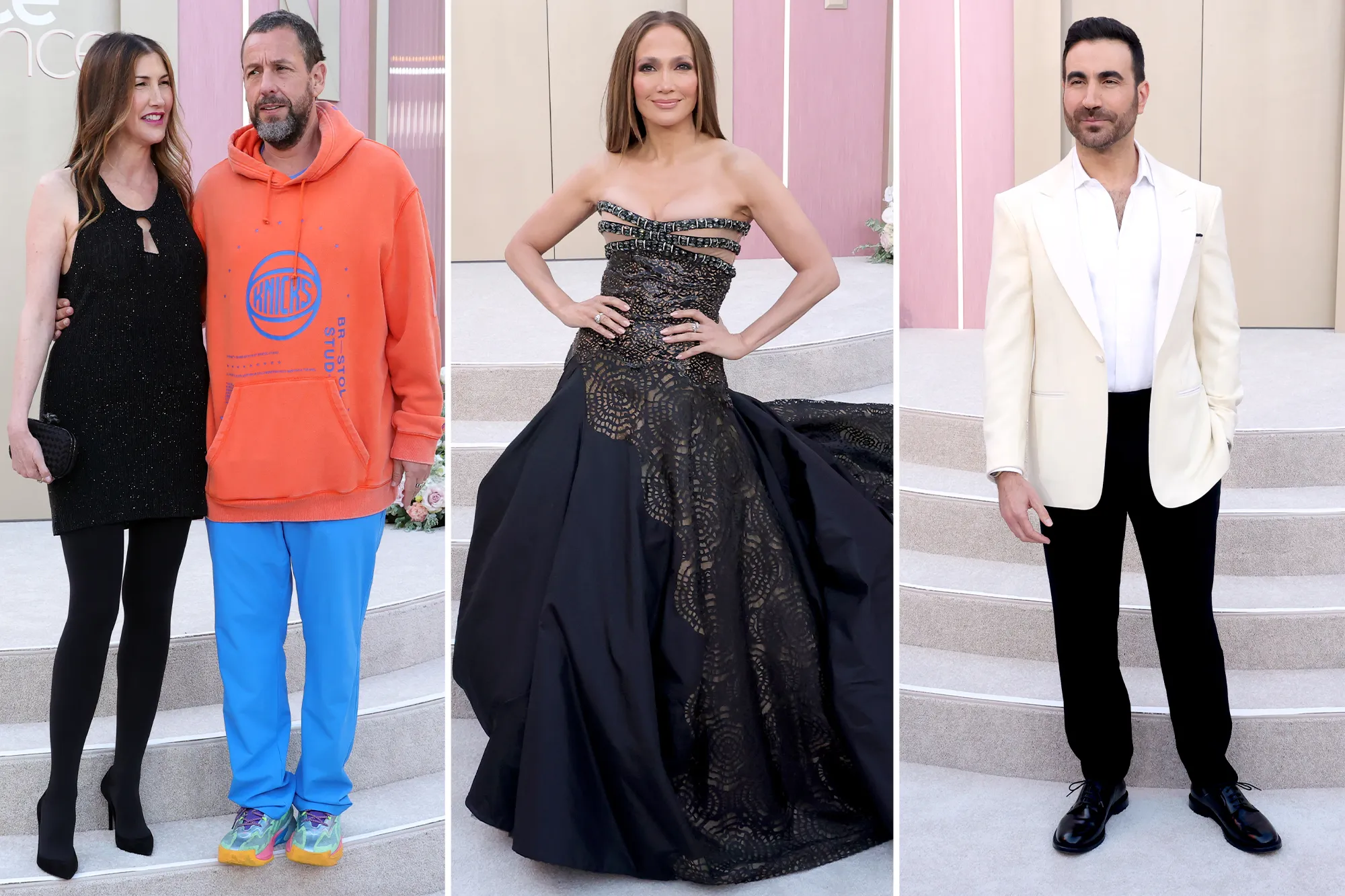 ‘Office Romance’ LA premiere red carpet: Jennifer Lopez, Brett Goldstein, Adam Sandler, and more.