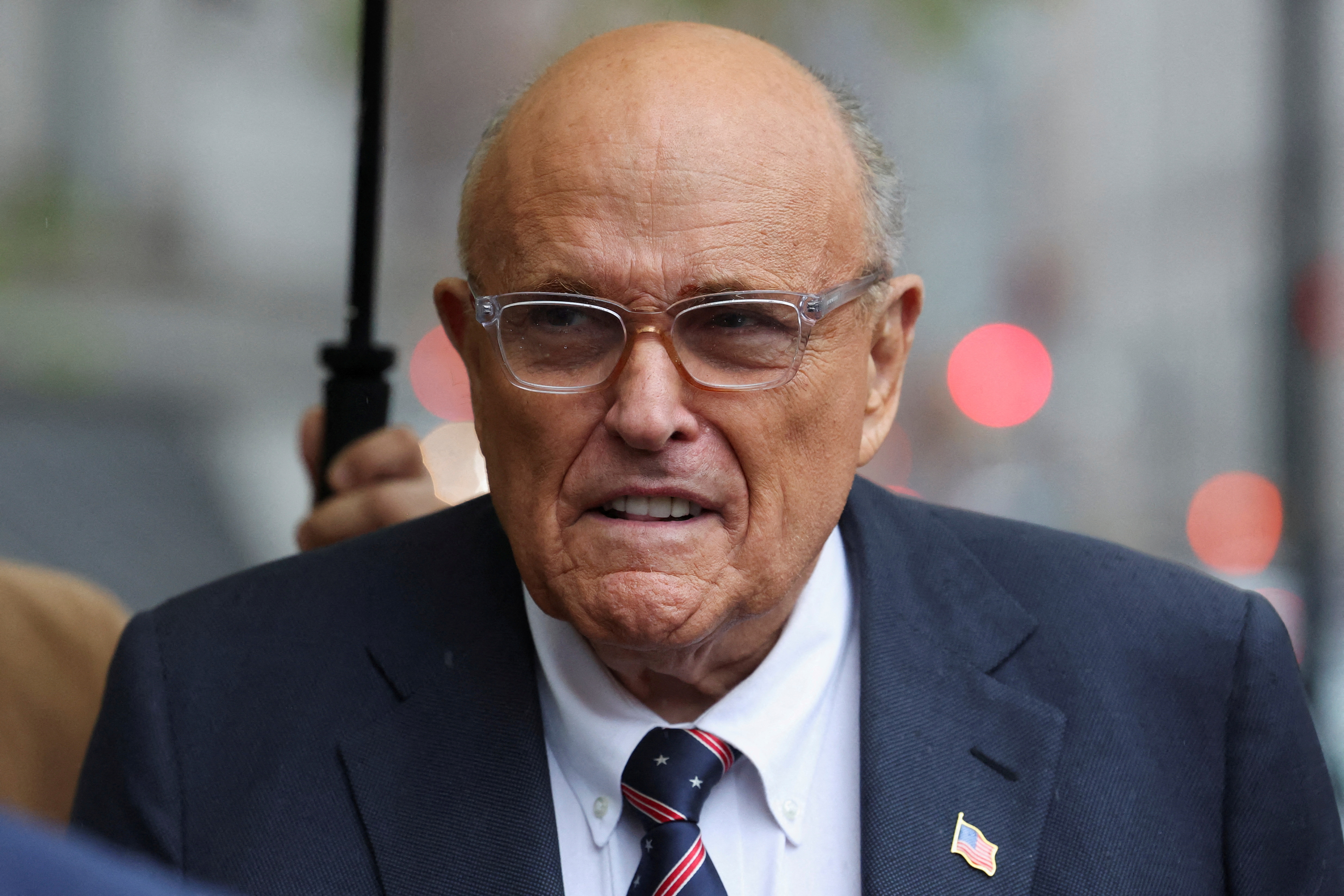 Rudy Giuliani breathing on his own again after being hospitalized with pneumonia