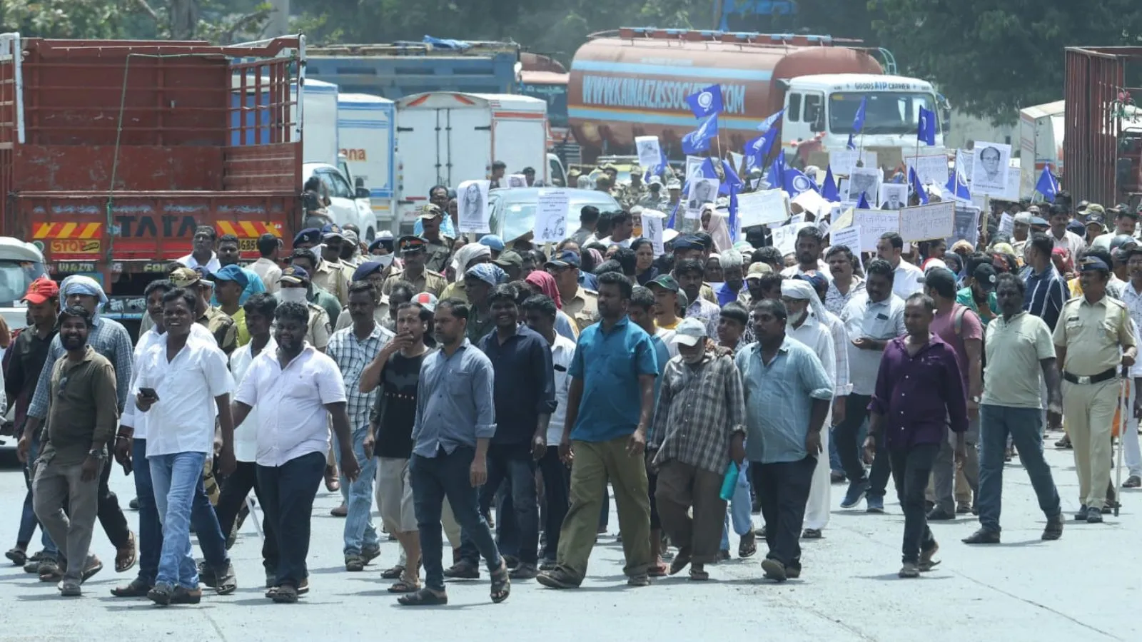 Amid monsoon concerns, residents of Darukhana razed homes march for housing rehabilitation policy in Mumbai