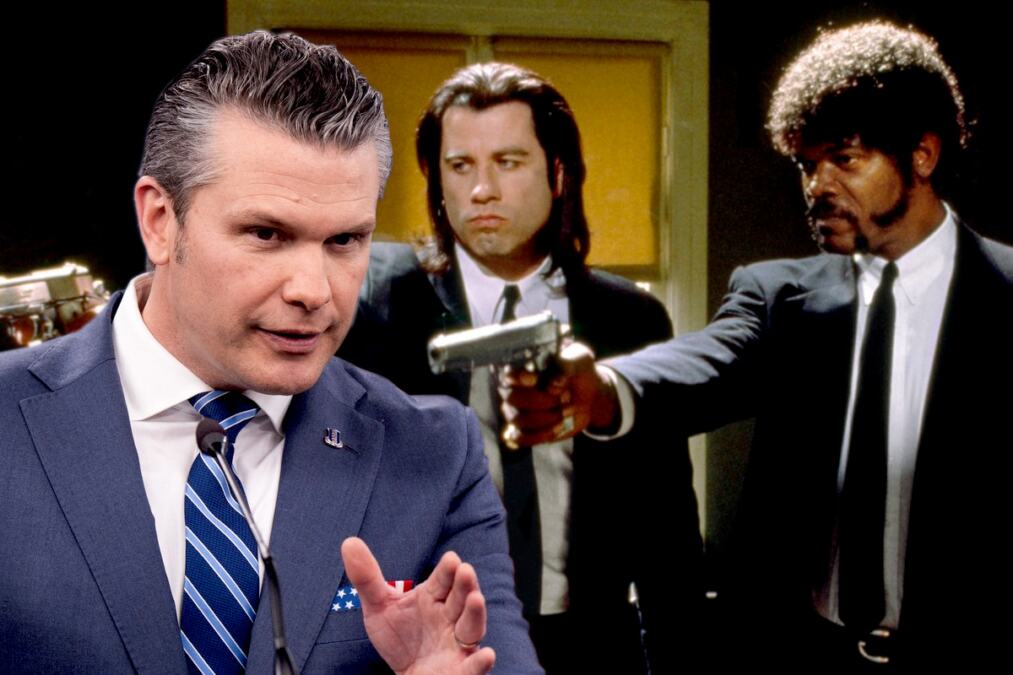 NOVI SKANDAL U REŽIJI TRAMPOVOG MINISTRA RATA: Krenuo da se moli u Pentagonu, umesto Biblije citirao "PETPARAČKE PRIČE" - Pogledajte scenu o kojoj bruji planeta