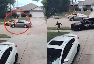 (VIDEO) Bežao od policije pa autom odbacio nedužnu dostavljačicu: Njena reakcija ostavila sve bez teksta, sigurnosne kamere zabeležile čitavu dramu