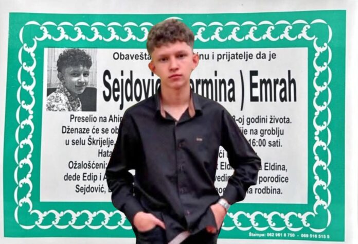 Tuga prekrila Sandžak: Hiljade poruka nevjerice nakon smrti mladog Emraha Sejdovića