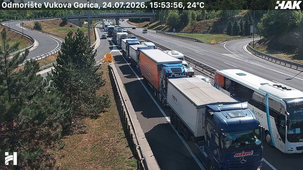 Ogromna kolona na A1 u smjeru Zagreba