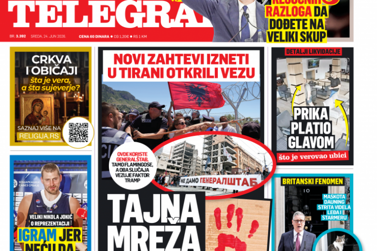 TAJNA MREŽA KRVAVE ŠAKE: Čitajte u Srpskom telegrafu!