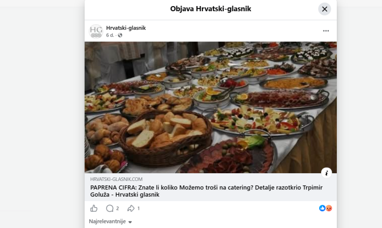 Zagrebačka vlast nije za samo jedan catering platila 176 tisuća eura