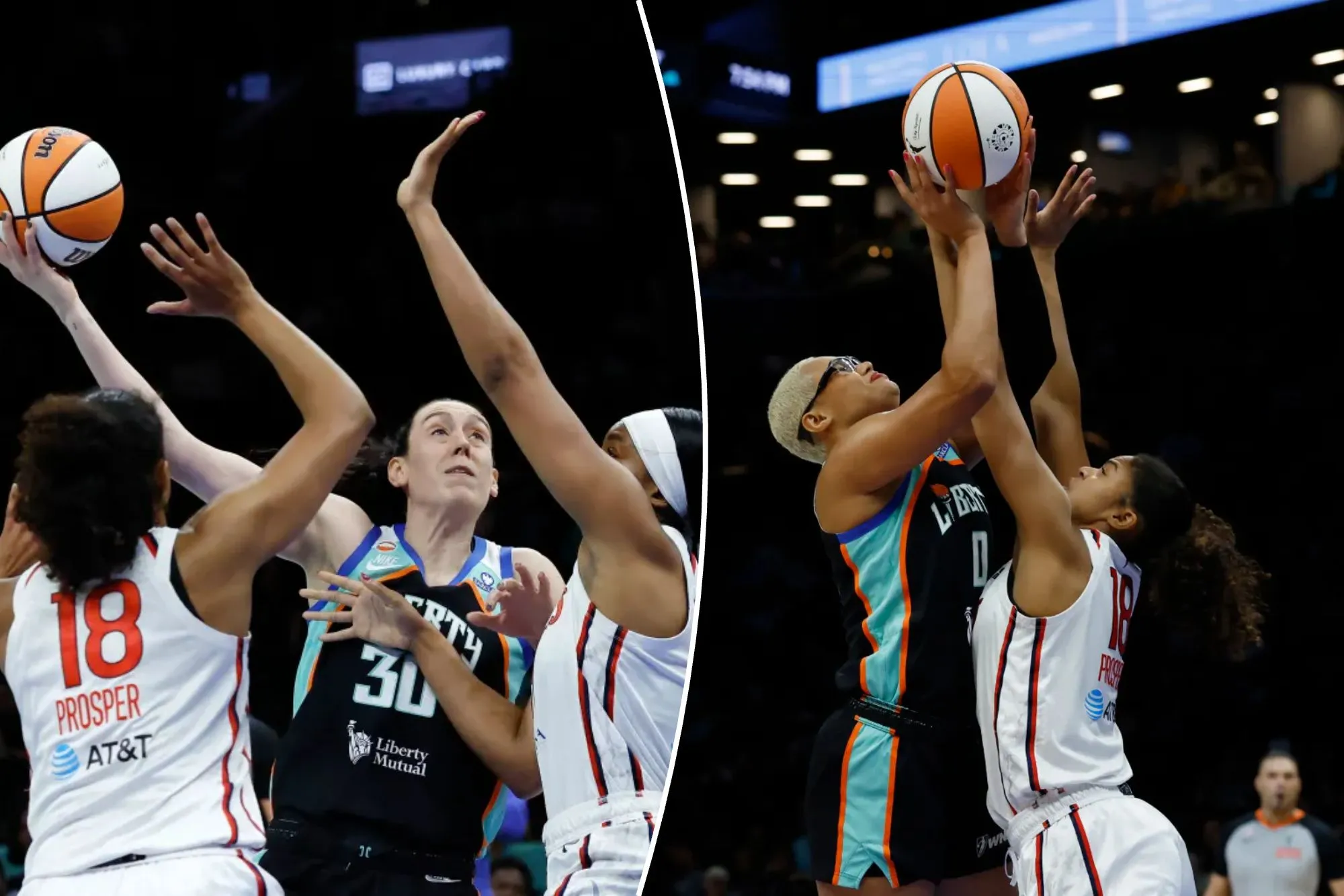 Liberty’s eight-game winning streak snapped in messy loss to Mystics