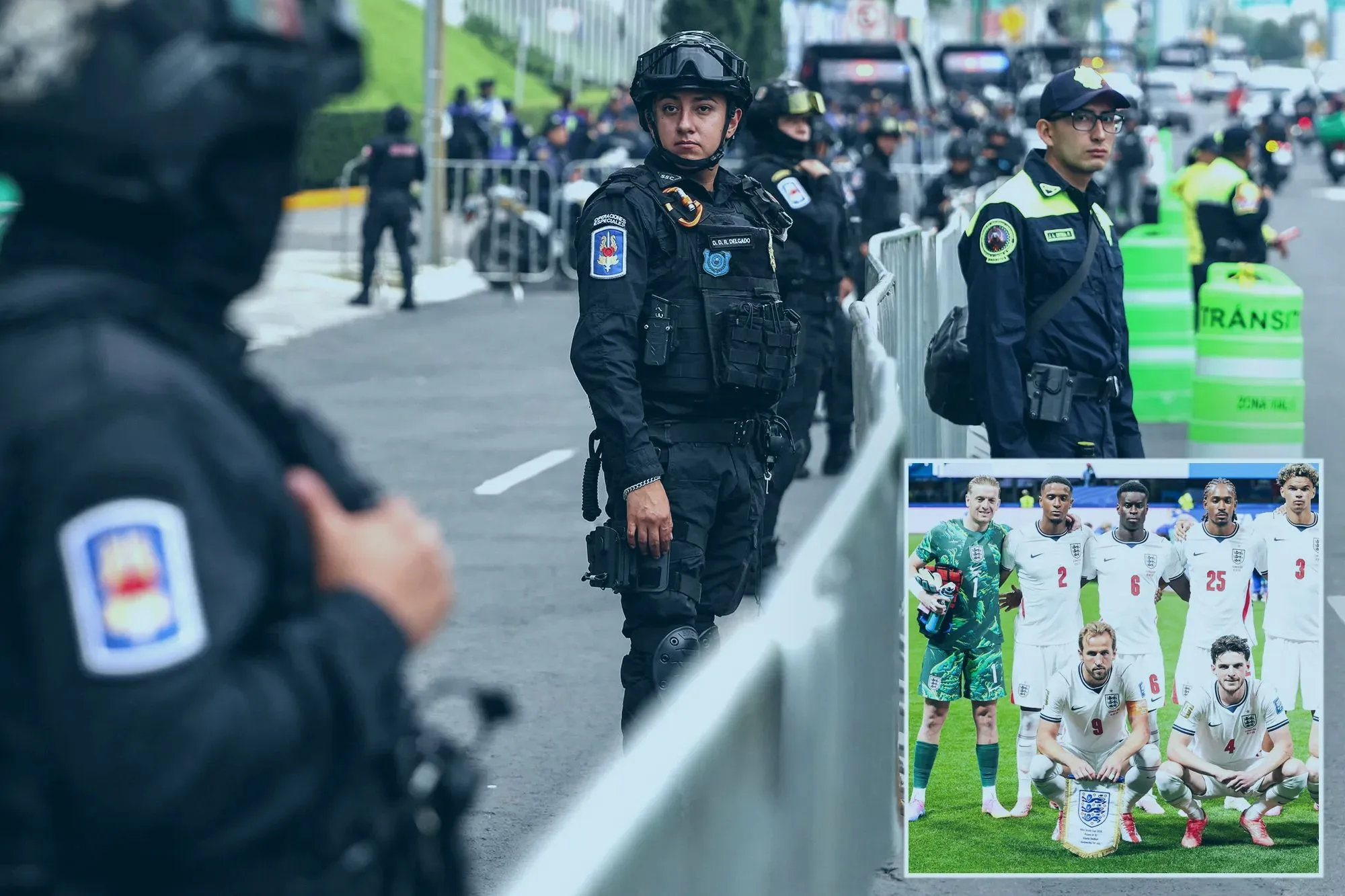England hotel in Mexico protected by security ahead of World Cup clash