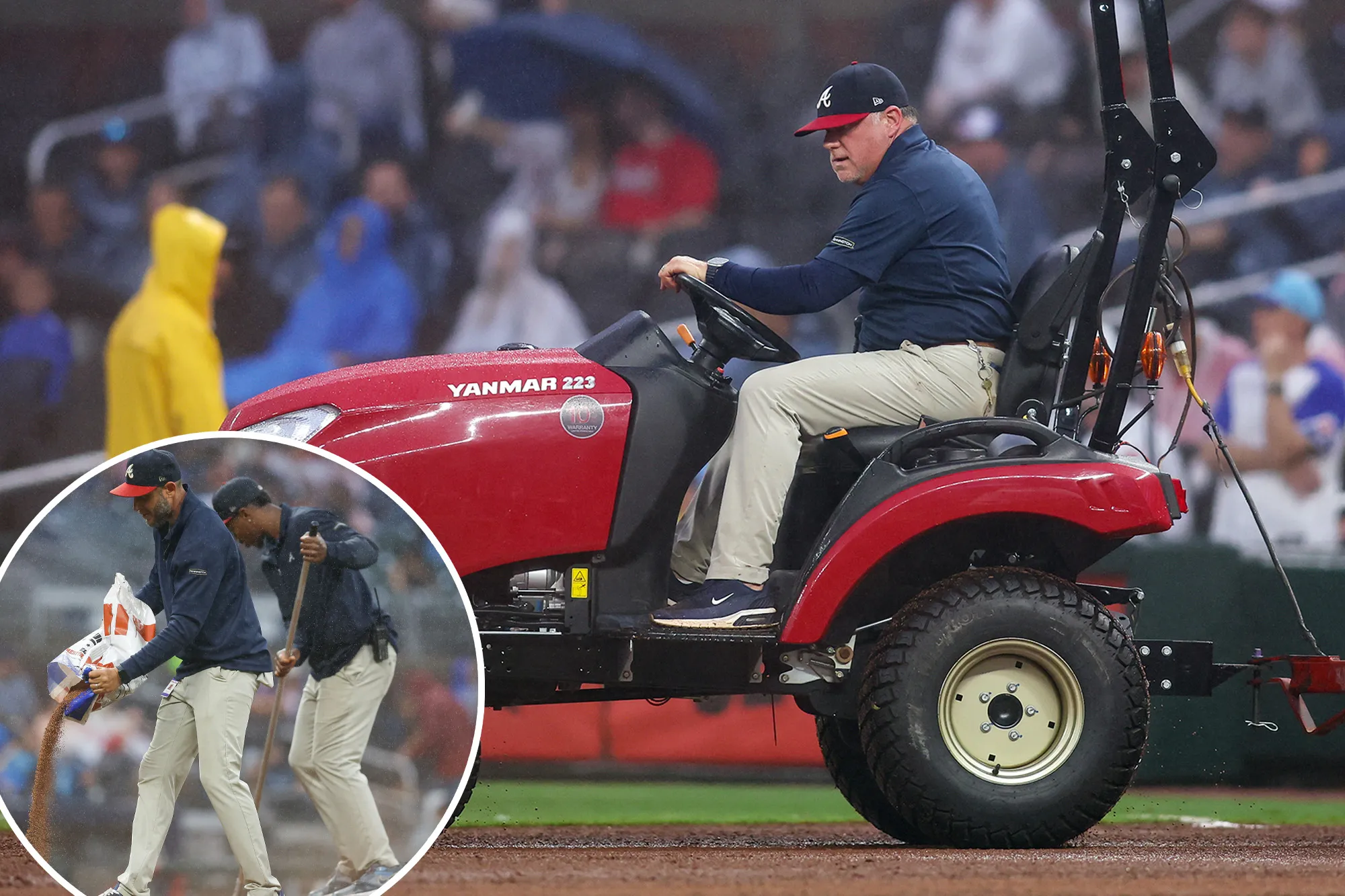 Giants’ game vs. Braves postponed after unofficial delay of almost 2 hours