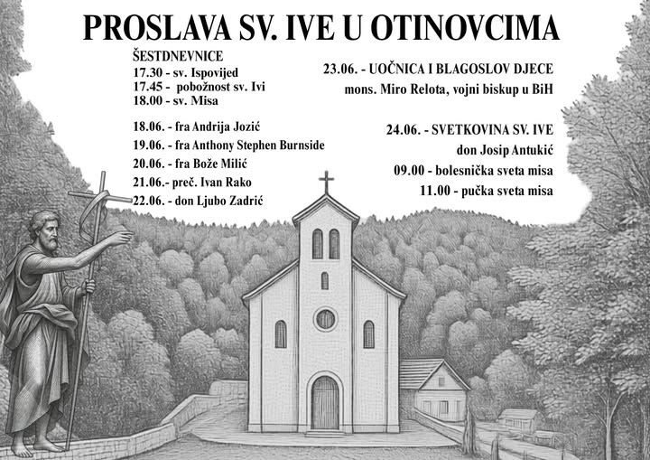 NAJAVA: Proslava sv. Ive u Otinovcima