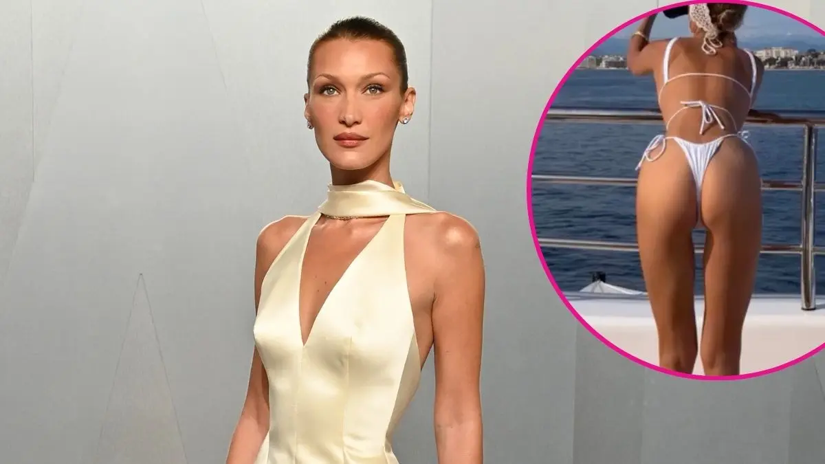 Bella Hadid Bares Her Backside in Skimpy Swimsuit While Yachting in the French Riviera: Photos