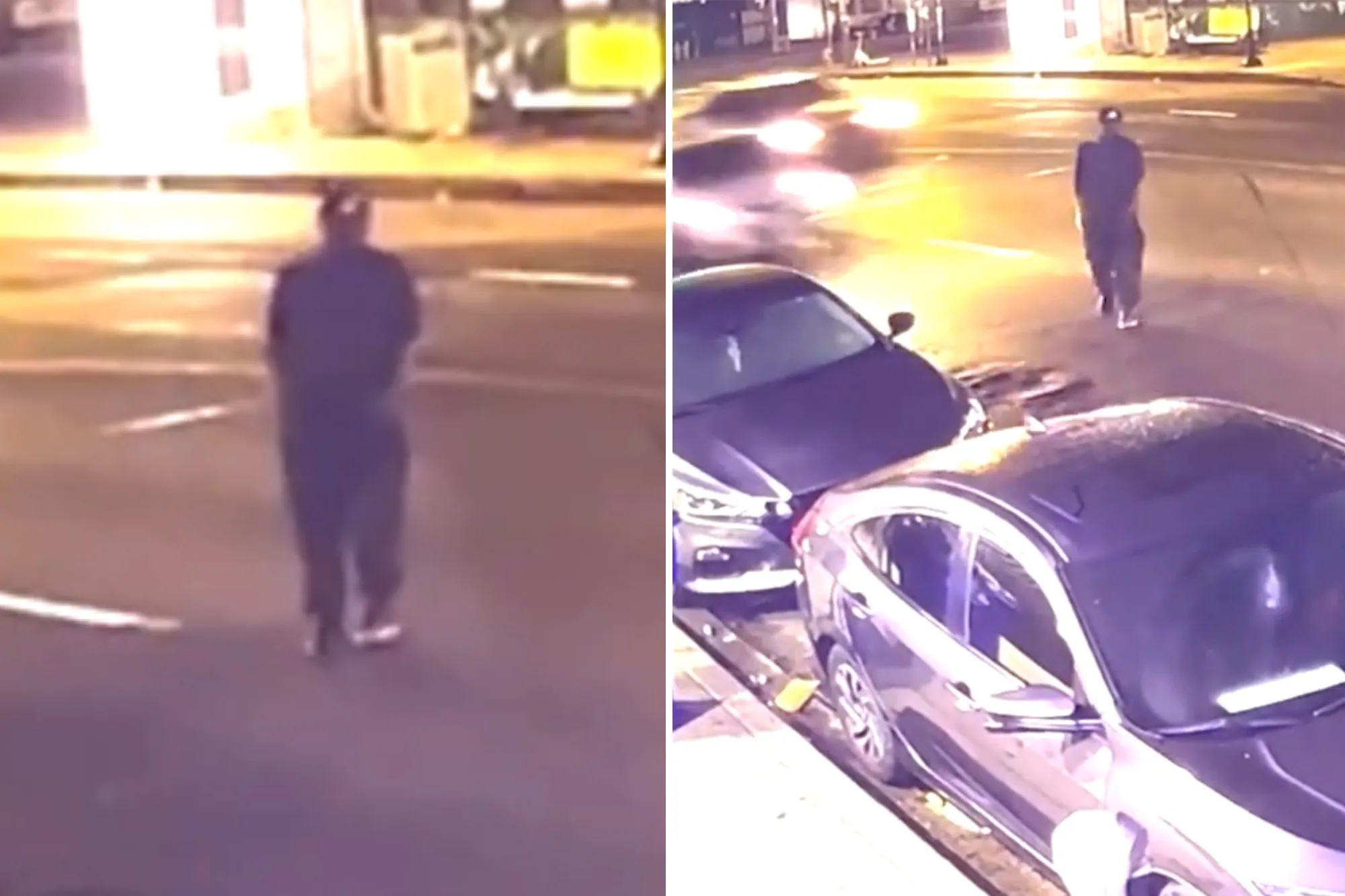 Horrifying hit-and-run caught on camera in LA as search continues for cold-blooded driver