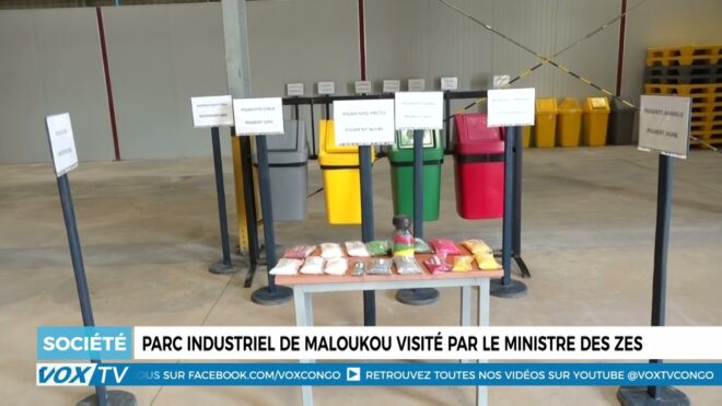Parc industriel de Maloukou visité par le ministre des ZES