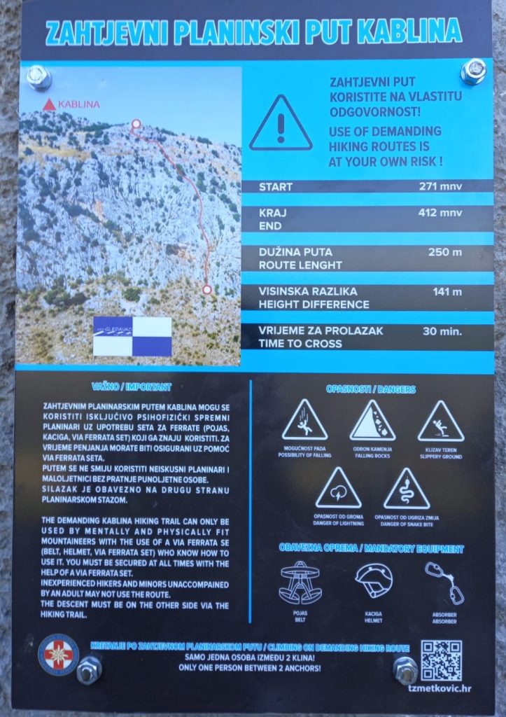 Ferrata Kablina na Maloj Rujnici